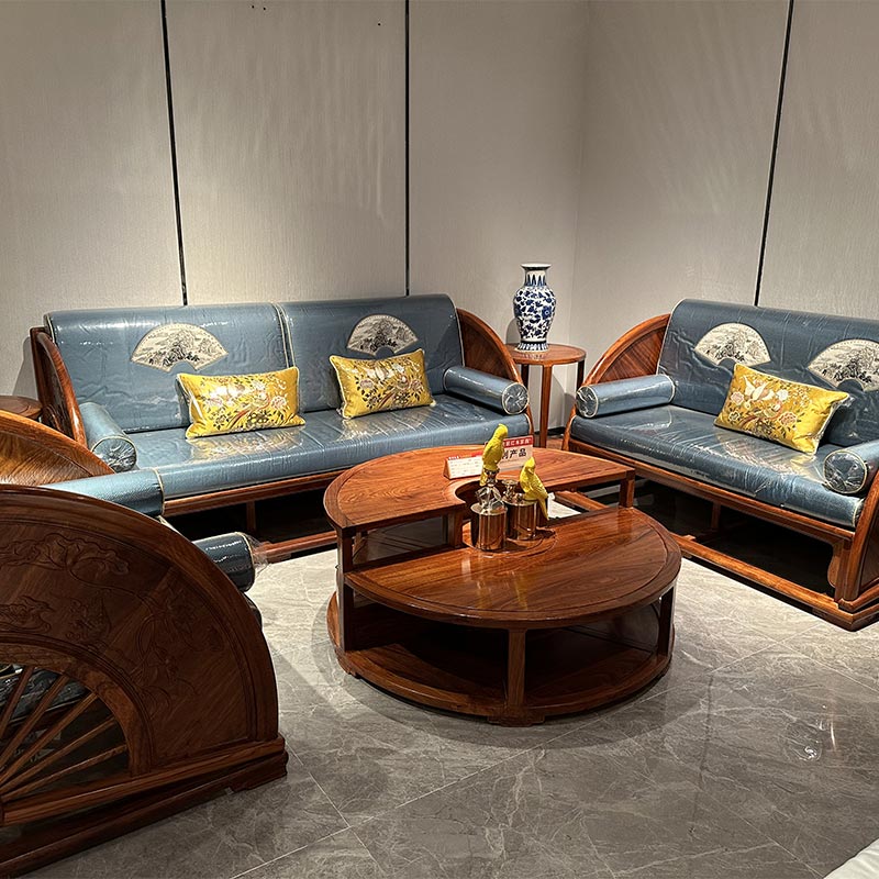 Kinesisk stil klassisk mahogni sofa